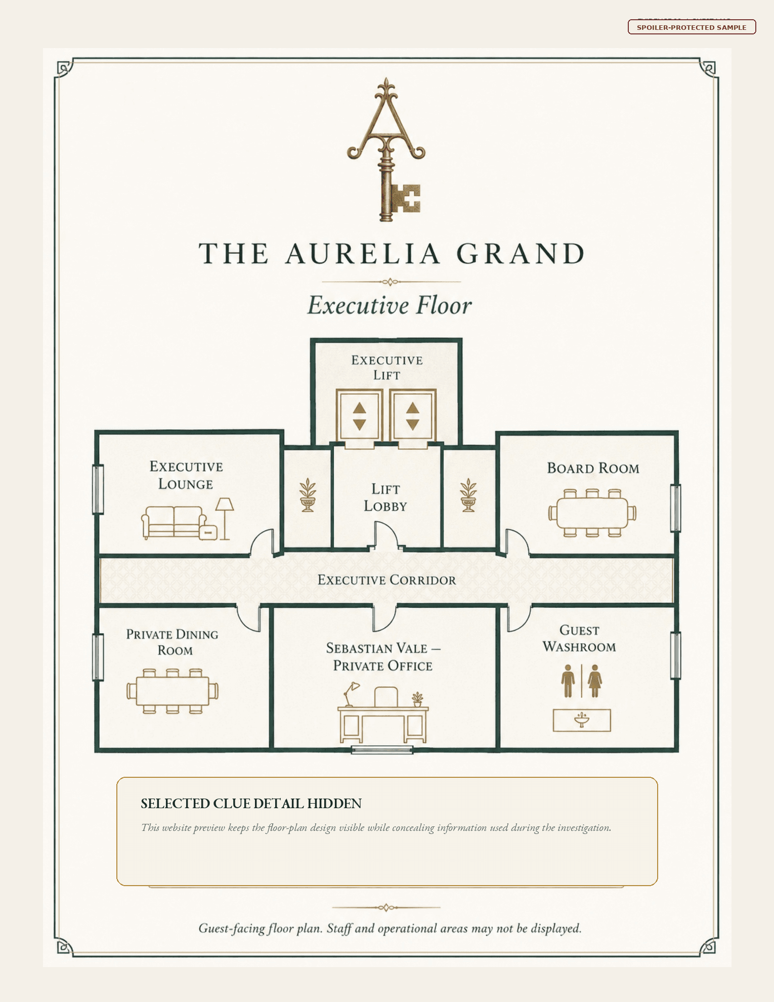 Guest map preview for Checkout at Midnight.