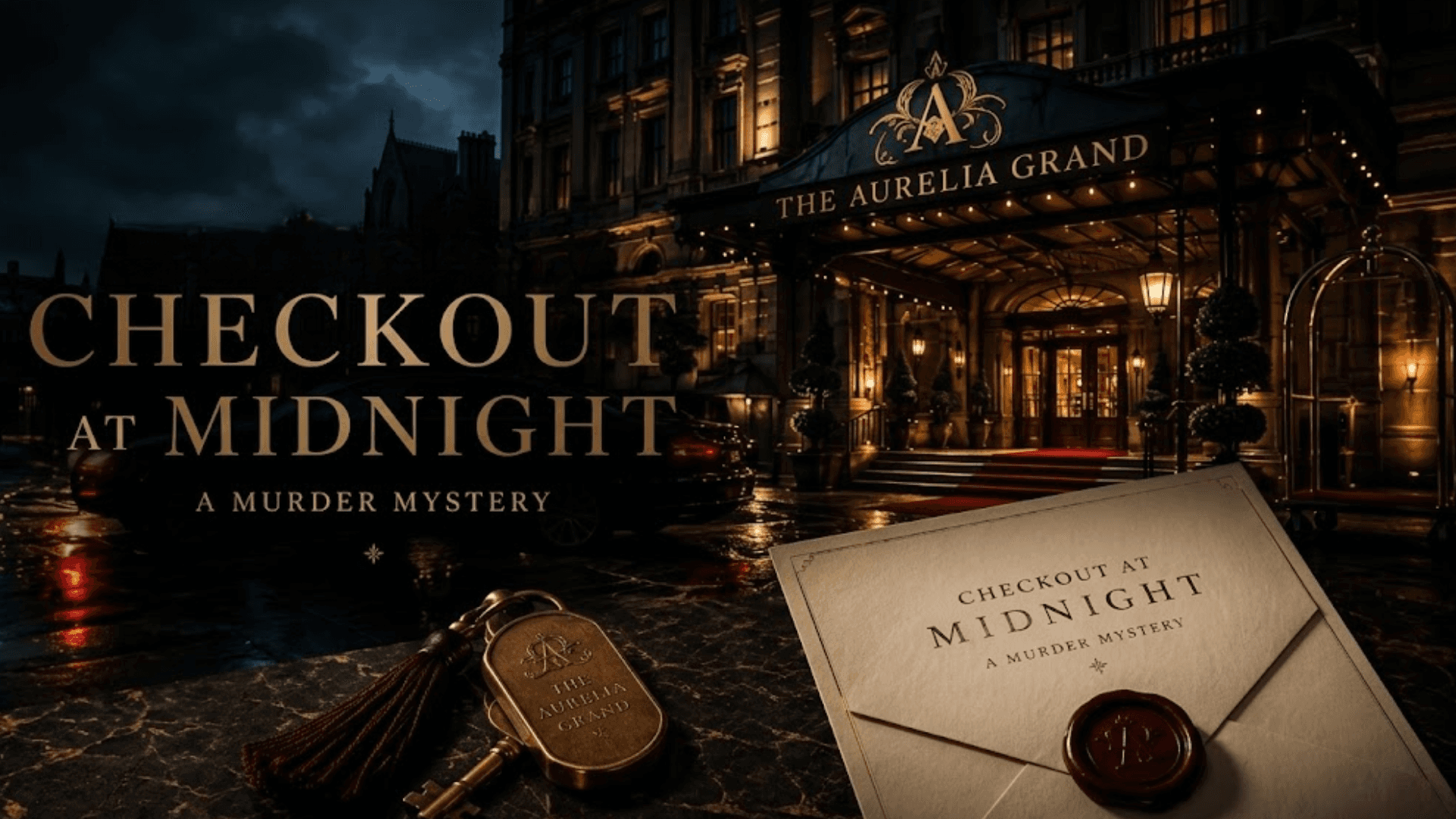 Checkout at Midnight — a murder mystery at The Aurelia Grand